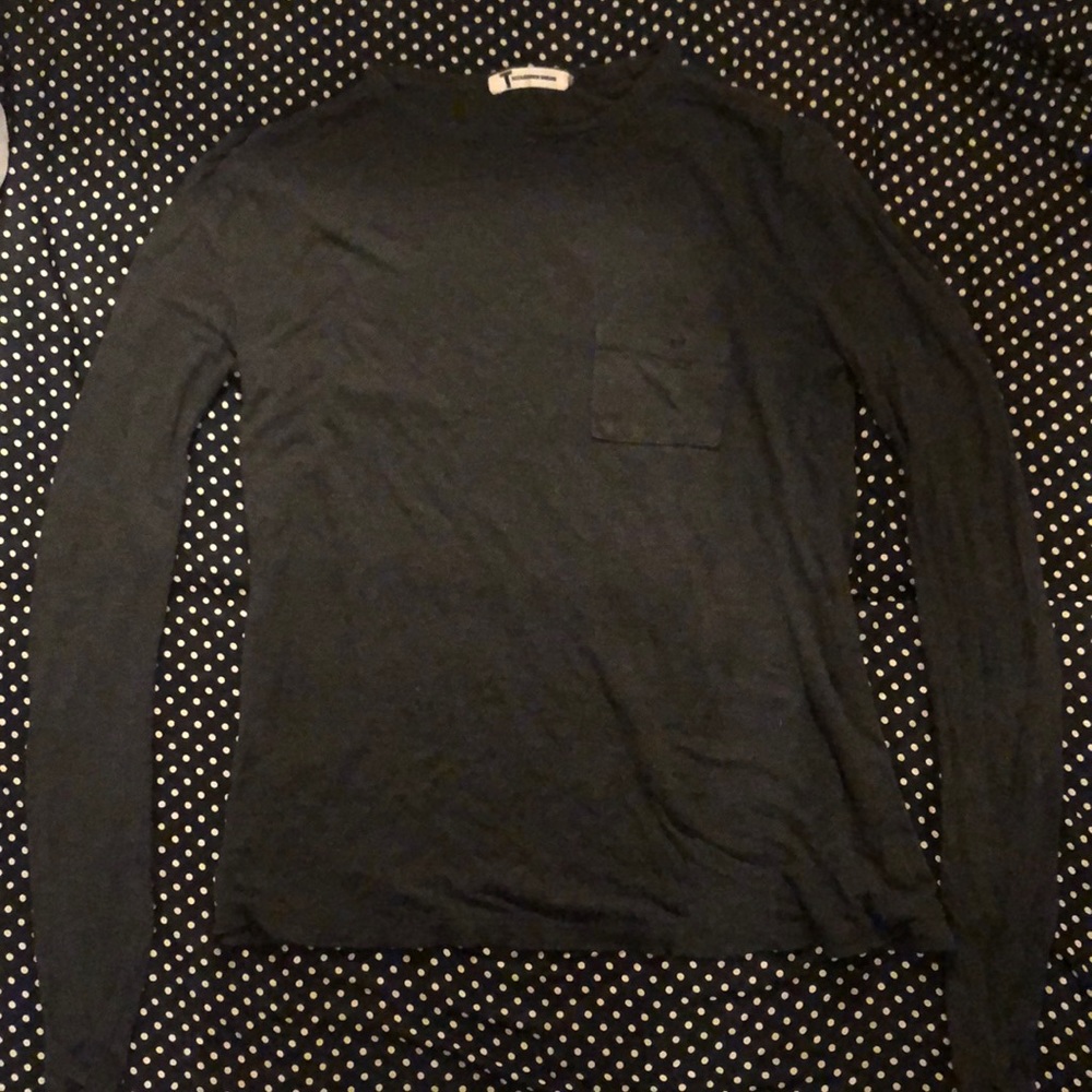 T by Alexander Wang Classic Long Sleeve Pocket Tee